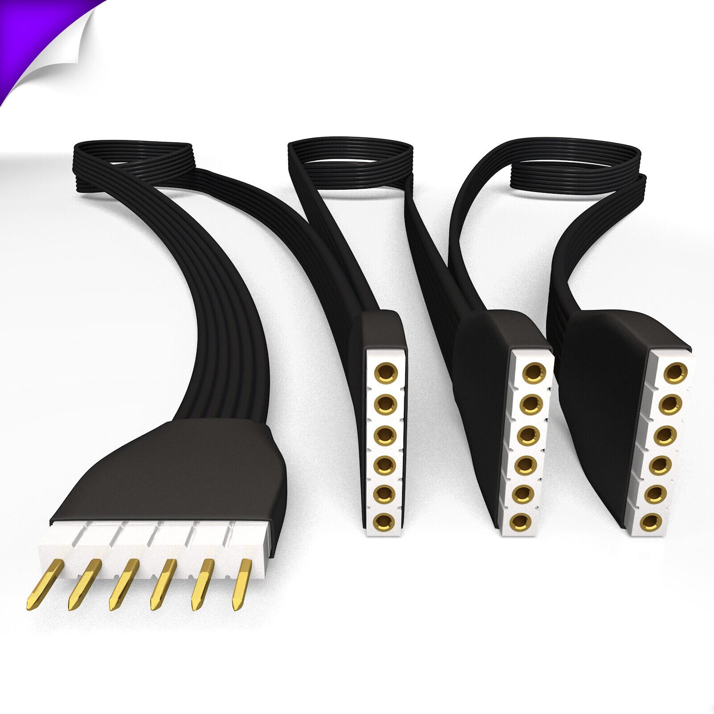 Plus V2 & V3 - Parallel Cable | BLACK Multi Point Splitter 3,4,5,6,7,8+ way | in Meters