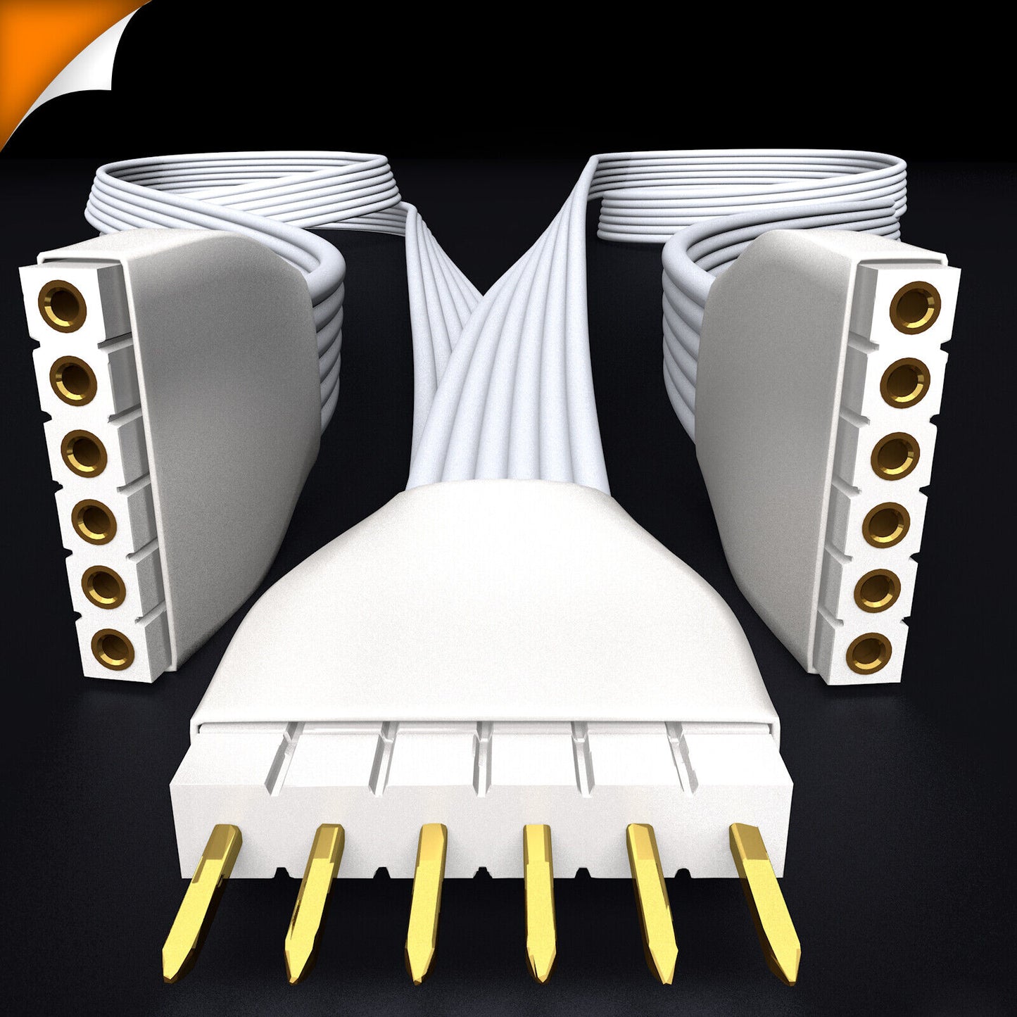 Plus V2 & V3 - Splitter WHITE | LIGHTSTRIP > Extension & Extension | in Meters