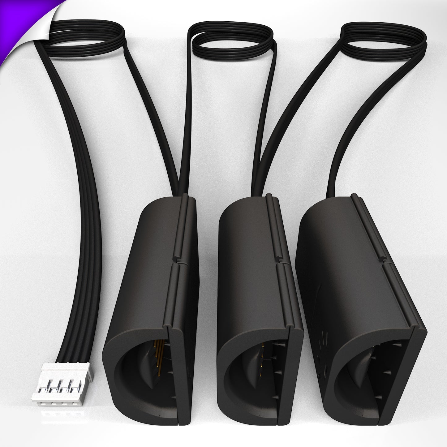 Flux - Parallel Cable | BLACK Multi Point Splitter 2,3,4+ way | in Feet