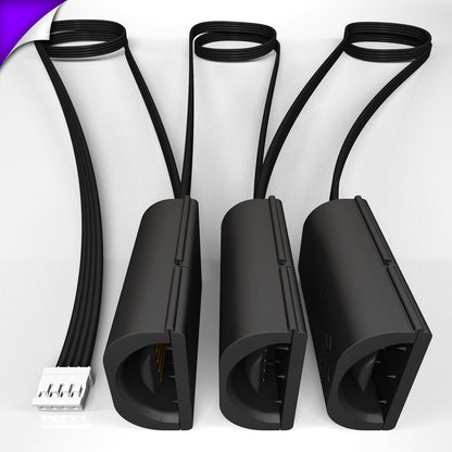 Flux - Parallel Cable | BLACK Multi Point Splitter 2,3,4+ way | in Feet