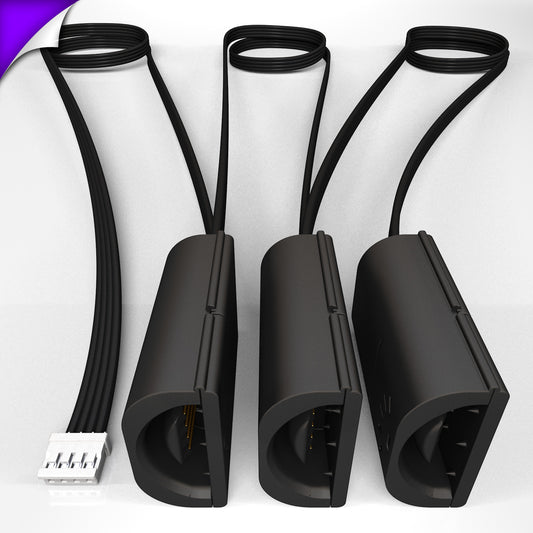 Flux - Parallelle Kabel | ZWARTE Meervoudige Verdeler 2,3,4+ weg | in Voet