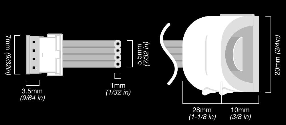 Flux - Parallel Cable | BLACK Multi Point Splitter 2,3,4+ way | in Feet