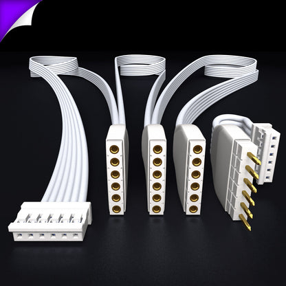 Plus V2 - WITTE parallelkabel | Multipoint splitter 3, 4, 5, 6, 7, 8+ weg | in meters 